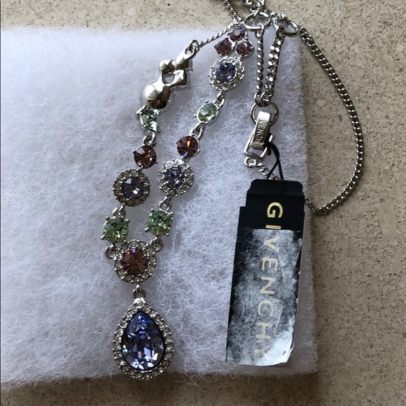 Givenchy Multi Color crystal statement necklace - Picture 5 of 8